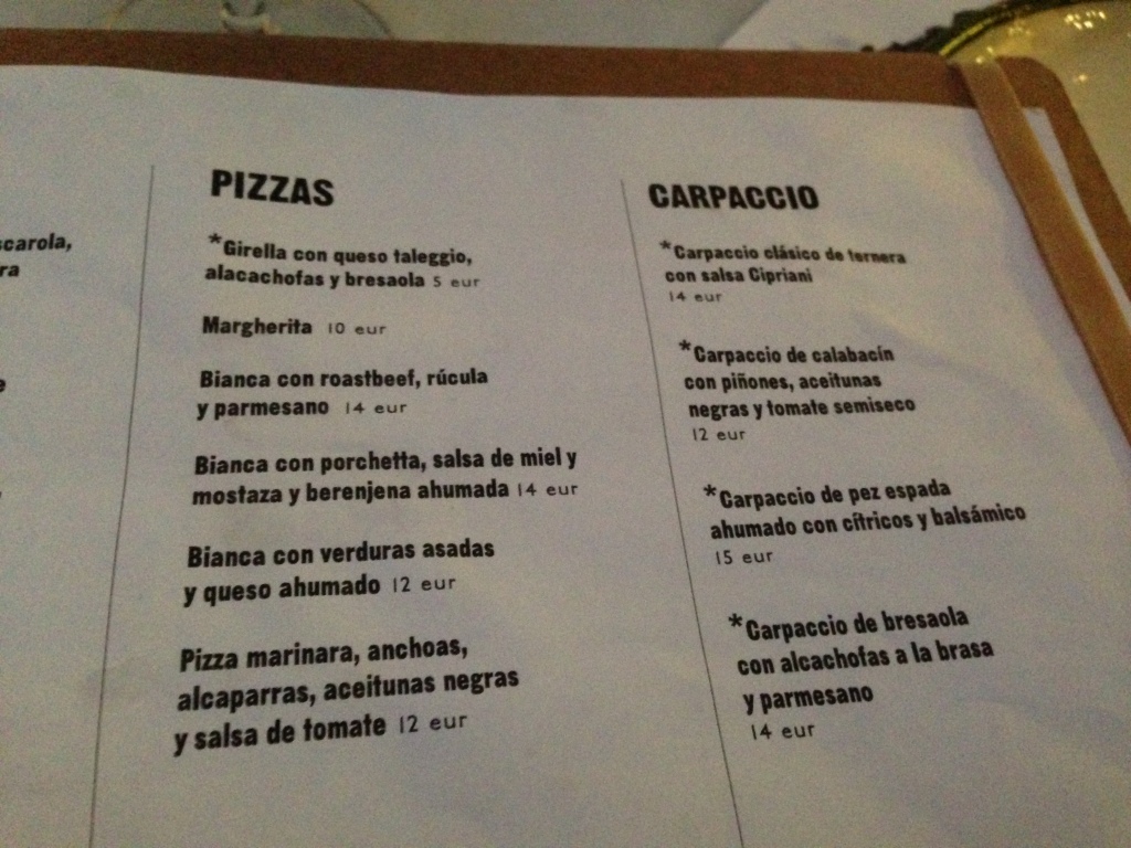 BOSCO DE LOBOS. Carta 4 Dime un restaurante... Por Alberto De Luna